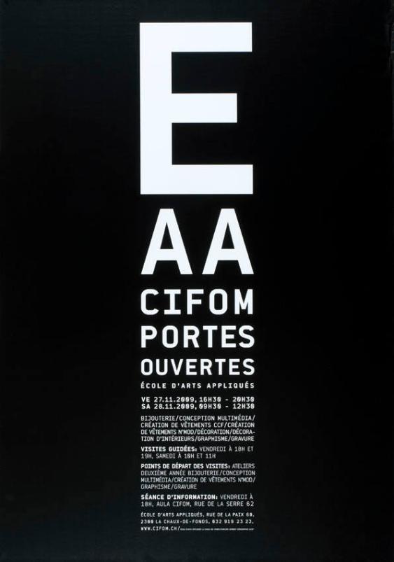 EAA - CIFOM - Portes ouvertes - École d'art appliqués La Chaux-de-Fonds