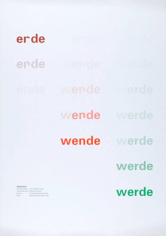 erde ende - werde wende - erde werde