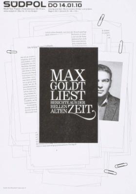 Max Goldt liest - Berichte aus der hellen alten Zeit - Südpol
