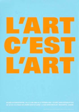 L'art c'est l'art