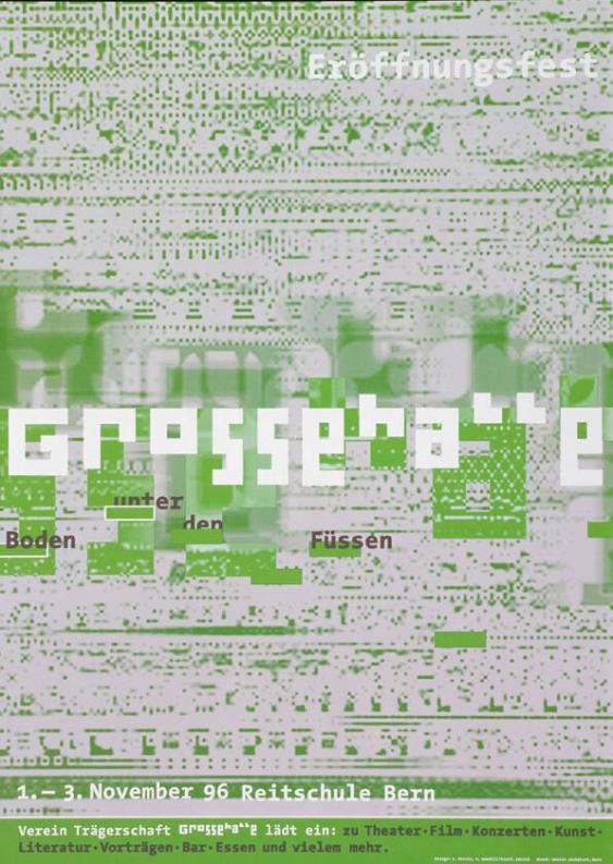 Grosse Halle - Eröffnungsfest - Boden unter den Füssen - Reitschule Bern