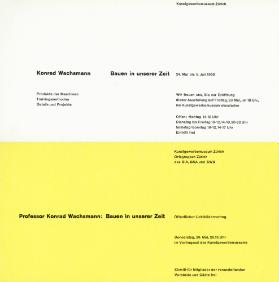 Konrad Wachsmann. Bauen in unserer Zeit
