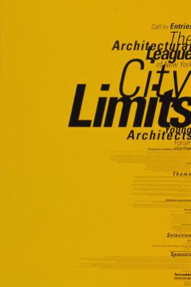 Call for entries - The Architectural League of New York - City Limits - Young architects forum