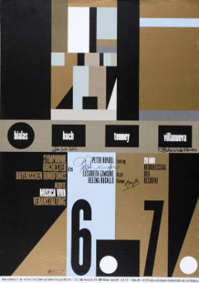 6.7. - bialas - koch - tenney - villanueva - Neunte Musica Viva Veranstaltung - 20 Uhr Herkulessaal der Residenz (...) - Bayerischer Rundfunk