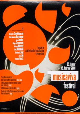 musicaviva - Festival - Konzerte - audiovisuelle Installationen - Symposium - Karlheinz Stockhausen - Karl Amadeus Hartmann - Hans Zender - Chaya Czernowin - Adriana Hölszky - Jörg Widmann - Bernhard Lang - Liza Lim - Michael Lentz (...) - BR musicaviva