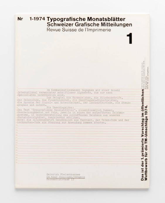 TM Typografische Monatsblätter, 1, 1974