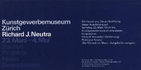 Richard J. Neutra. Bauten, Projekte, Ideen, Reiseskizzen