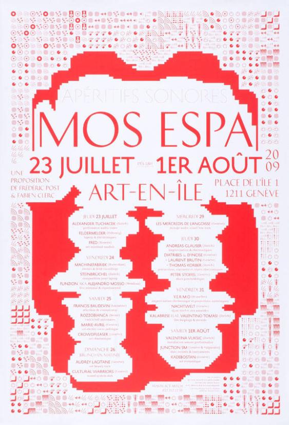 Apéritifs sonores - Mos Espa - Art-en-Île - Place de l'ìle 1 Genève