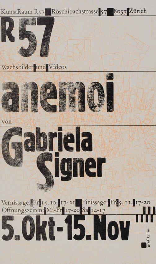 R57 - Wachsbilder und Videos - anemoi - von Gabriela Signer (...)