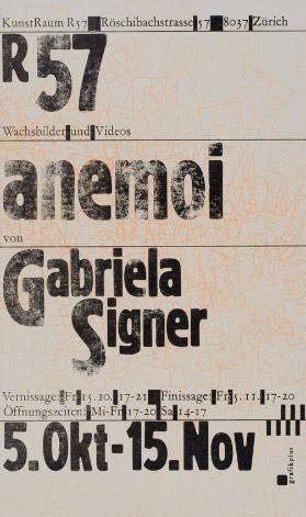 R57 - Wachsbilder und Videos - anemoi - von Gabriela Signer (...)