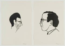 Gesichter Portraits Karikaturen