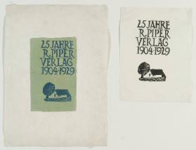 25 Jahre R. Piper Verlag 1904-1929