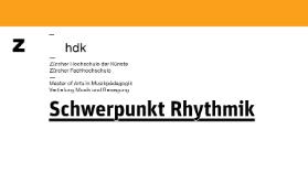 Schwerpunkt Rhythmik