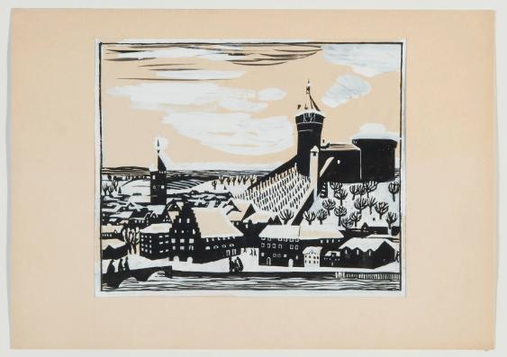 Grafische Arbeit, Motiv Landschaft