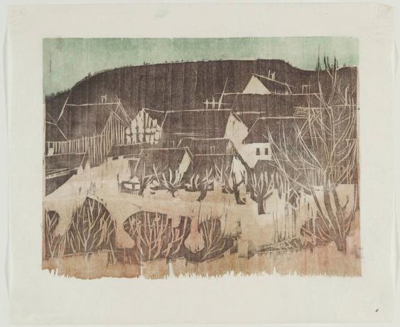 Grafische Arbeit, Motiv Landschaft