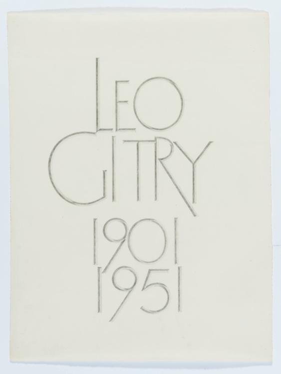 Grabmalinschrift : Leo Gitry 1901 - 1951
