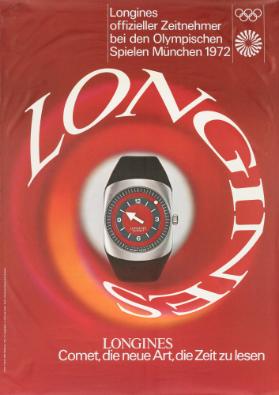 Longines - Longines offizieller Zeitnehmer bei den Olympischen Spielen München 1972 - Longines Comet, die neue Art, die Zeit zu lesen