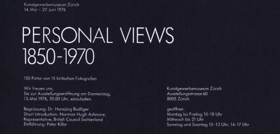 Personal Views 1850 - 1970