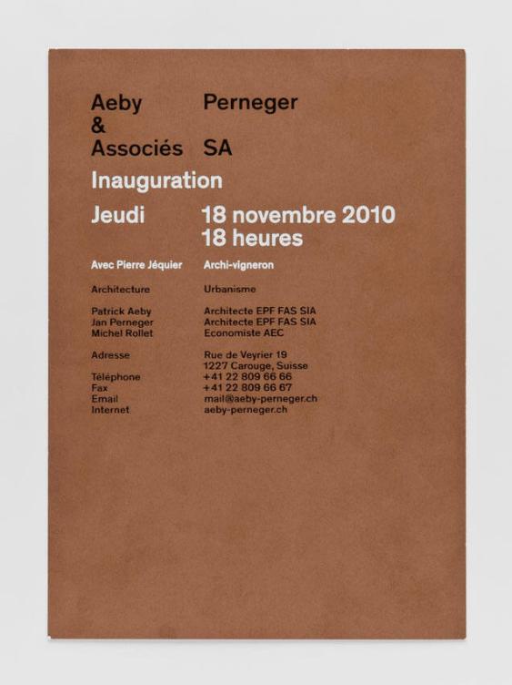 Aeby Perneger & Associés SA, Carouge, CH