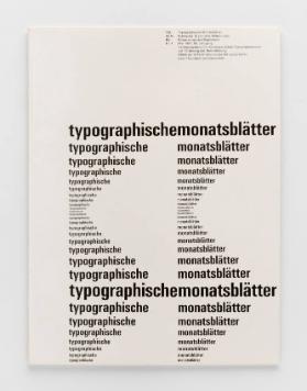TM Typographische Monatsblätter, 4, 1961