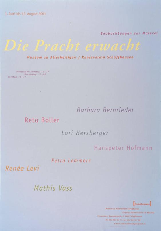 Die Pracht erwacht.