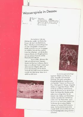 Wasserspiele in Dessau