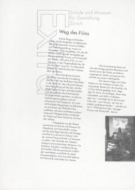 Weg des Films