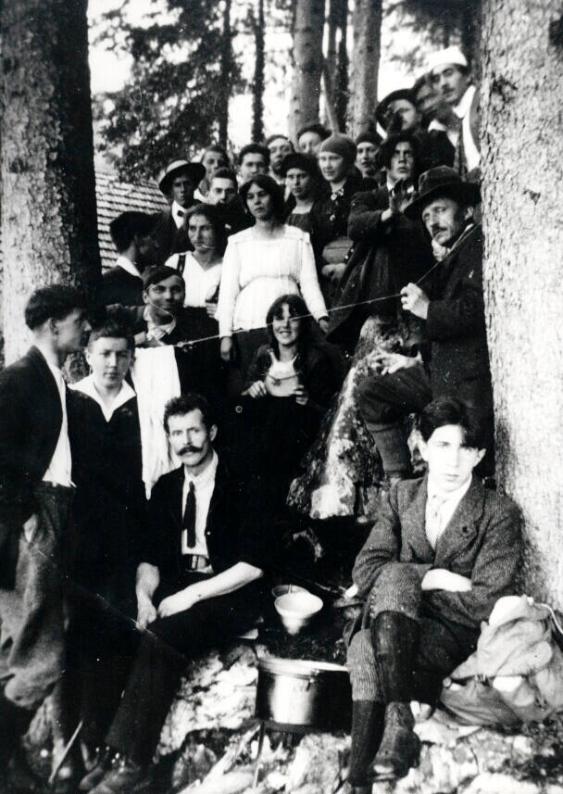 Schulreise, um 1917