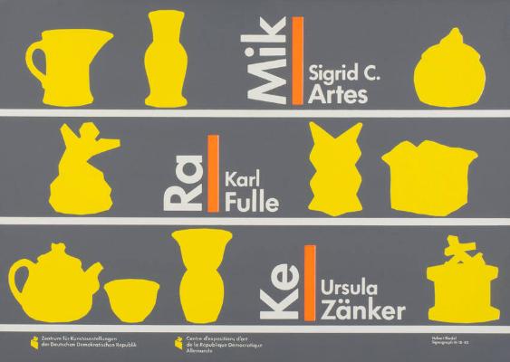 Keramik - Sigrid C. Artes - Karl Fulle - Ursula Zänker - Zentrum für Kunstausstellungen der Deutschen Demokratischen Republik