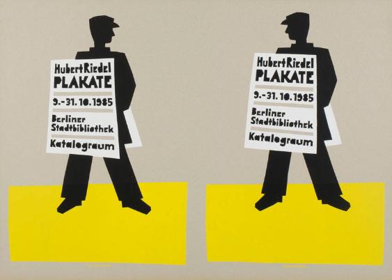 Hubert Riedel - Plakate - 9.-31.10.1985 - Berliner Stadtbibliothek - Katalograum
