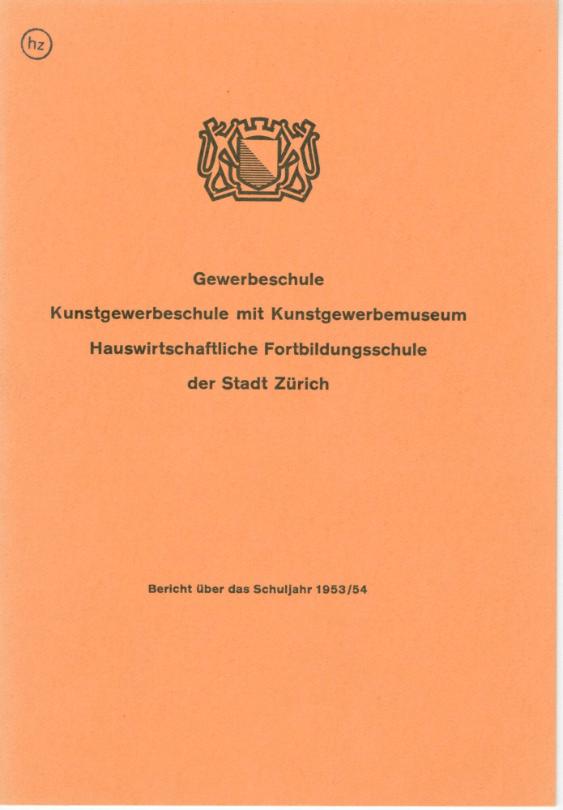 Bericht über das Schuljahr 1953/54