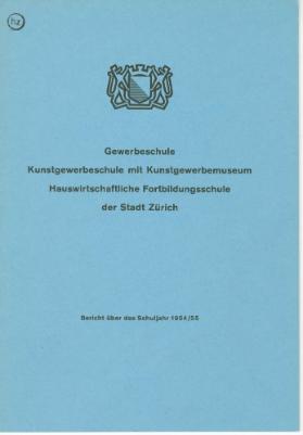 Bericht über das Schuljahr 1954/55