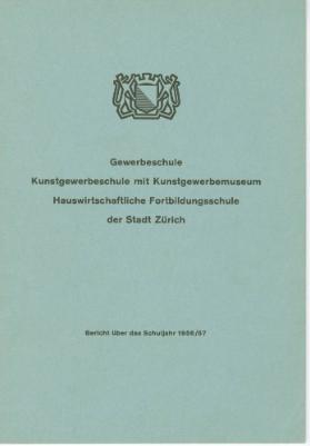 Bericht über das Schuljahr 1956/57