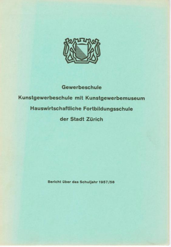 Bericht über das Schuljahr 1957/58