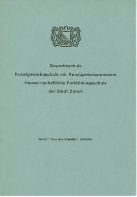 Bericht über das Schuljahr 1963/64