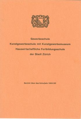 Bericht über das Schuljahr 1964/65