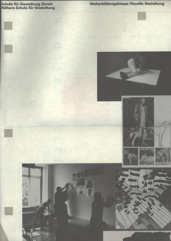 Ausschreibung für die dreijährige Weiterbildung Herbst 1985 bis Herbst 1988