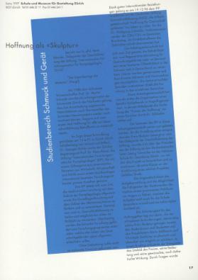 Hoffnung als " Skulptur "