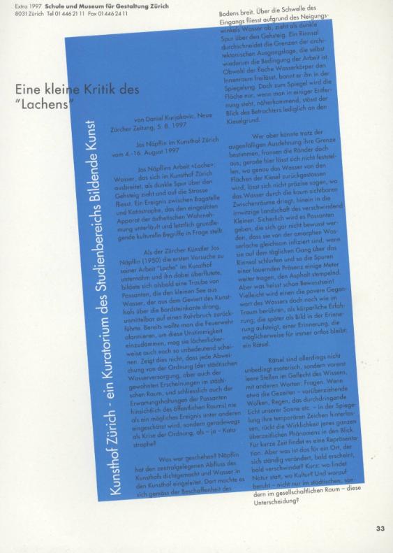 Eine kleine Kritik des " Lachens "