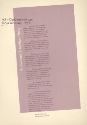 m3 - Diplomarbeit von Tanja Jörimann 1998