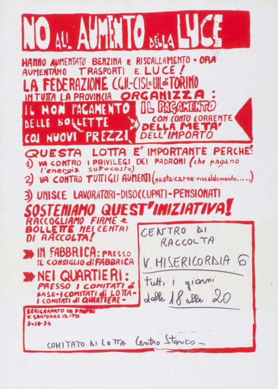 No all'aumento della luce - Hanno aumentato benzina e riscaldamente - ora aumentano trasporti e luce!