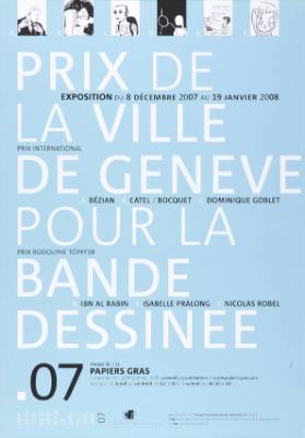 Prix de la ville de Genève pour la bande dessinée - 07 - Halles de l'Île Papiers Gras
