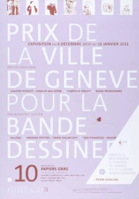 Prix de la ville de Genève pour la bande dessinée - 10 - Halles de l'Île Papiers Gras