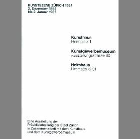 Kunstszene Zürich 1984