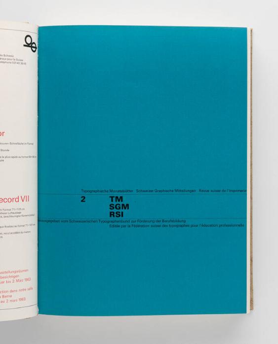 TM Typographische Monatsblätter, 1 bis 12, 1963