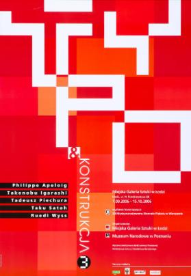 Typo & Konstrukcja 3 - Philippe Apeloig - Takenobu Igarashi - Tadeusz Piechura - Taku Satoh - Ruedi Wyss