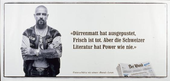 Der Bund - "Dürrenmatt hat ausgepustet, Frisch ist tot.  Aber die Schweizer Literatur hat Power wie nie." Unterschätze nie einen Bund-Leser