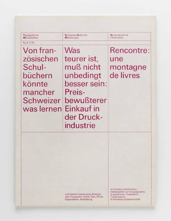 TM Typografische Monatsblätter, 6-7, 1970