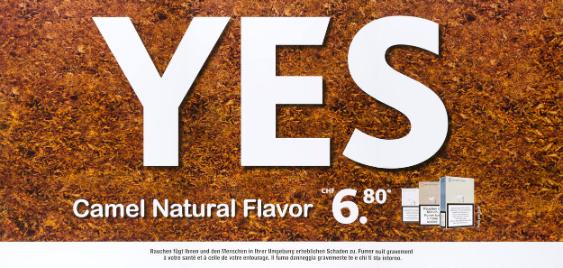 Yes - Camel Natural Flavor - (...) - Rauchen fügt Ihnen und den Menschen in Ihrer Umgebung erheblichen Schaden zu. - (...)