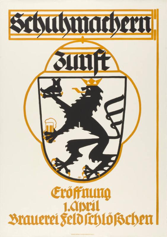 Schuhmachern-Zunft - Eröffnung 1. April Brauerei Feldschlösschen